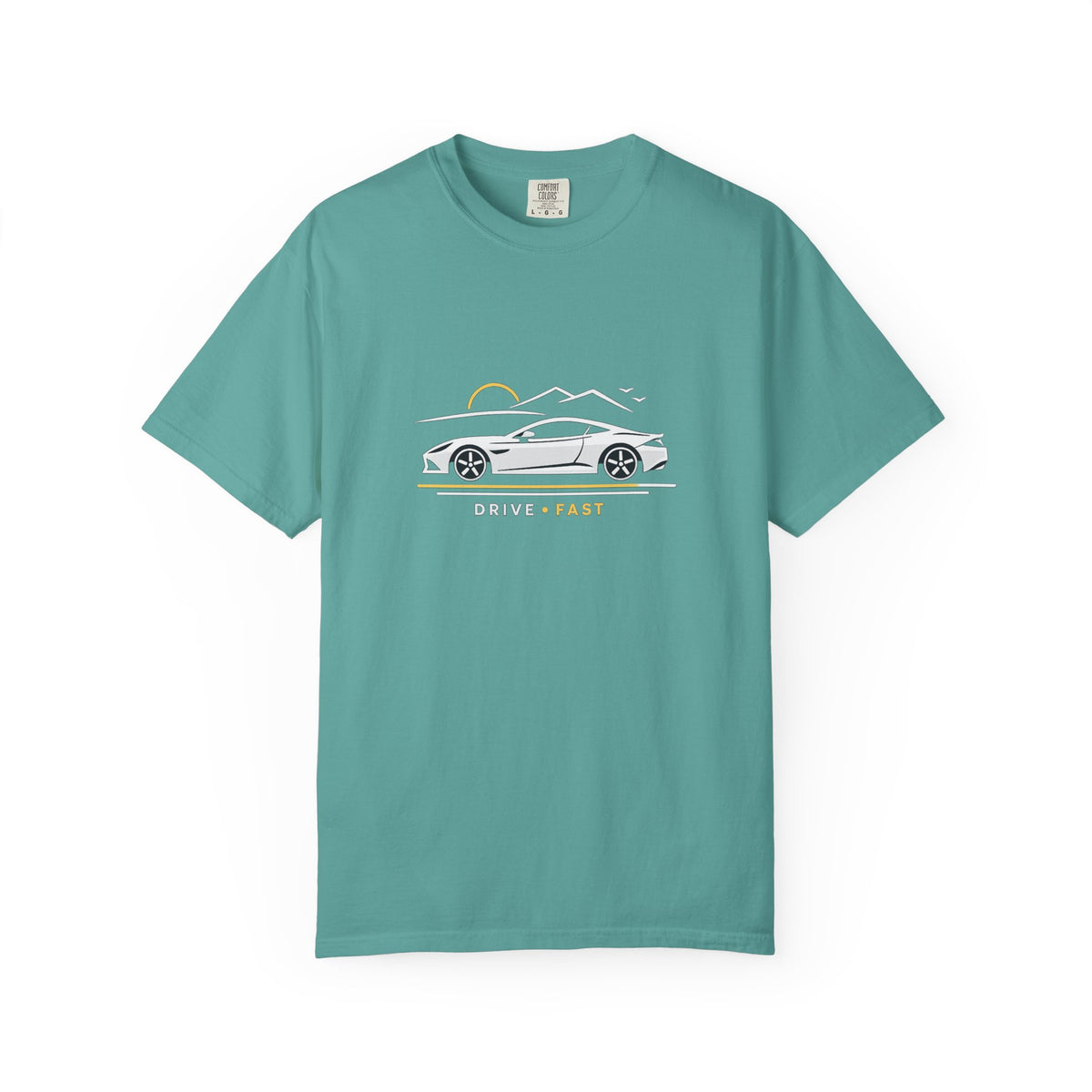 Drive Fast Sports Car T‑Shirt — Vintage Road Trip Graphic