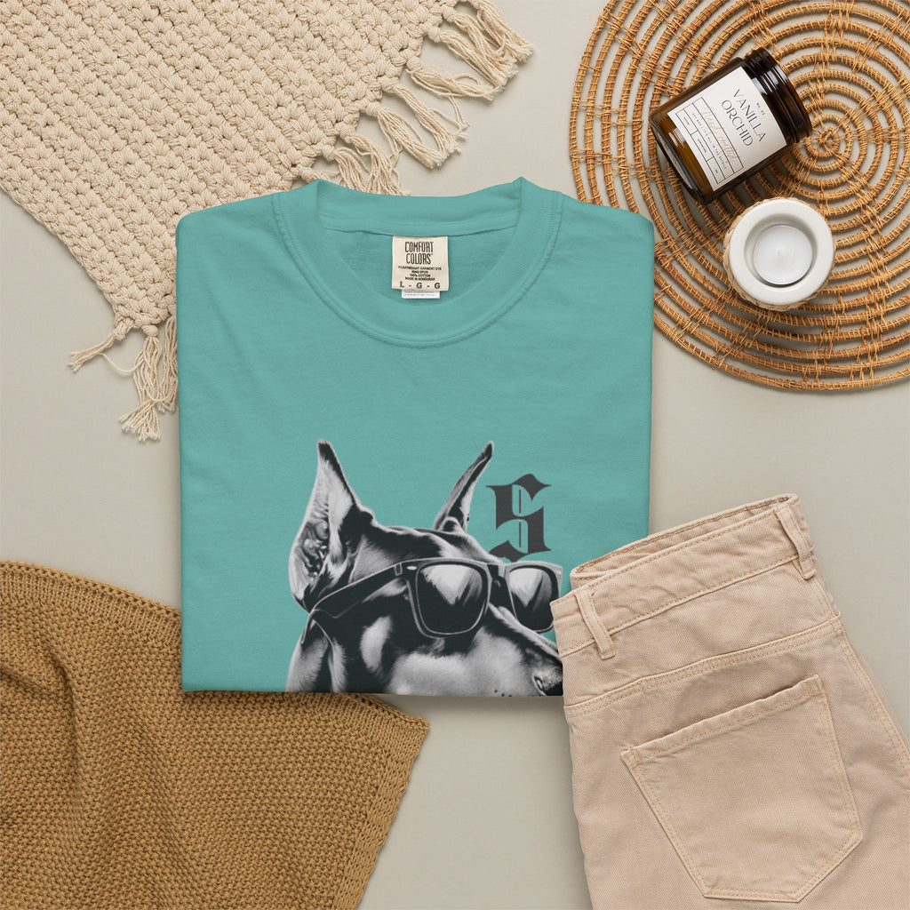 Doberman Sunglasses Graphic T-Shirt — "Snooper" Streetwear Tee