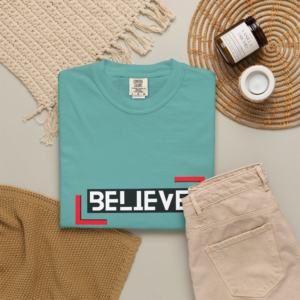 Believe Graphic T-Shirt — Bold Motivational Tee