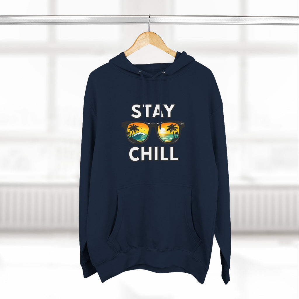 Stay Chill Sunglasses Hoodie — Casual Beach Vibe Pullover