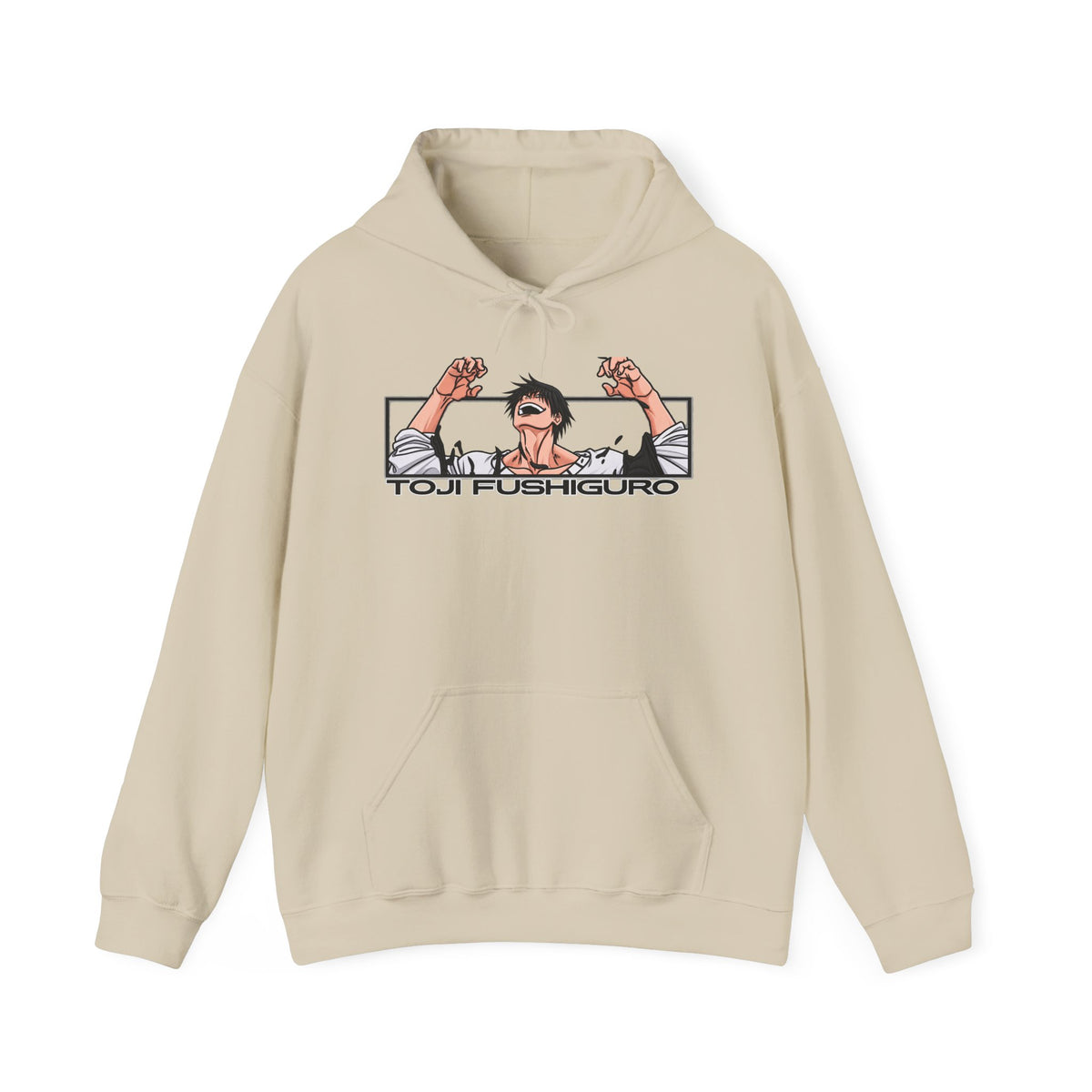 Anime Character Panel Hoodie — Retro Manga Illustration Pullover