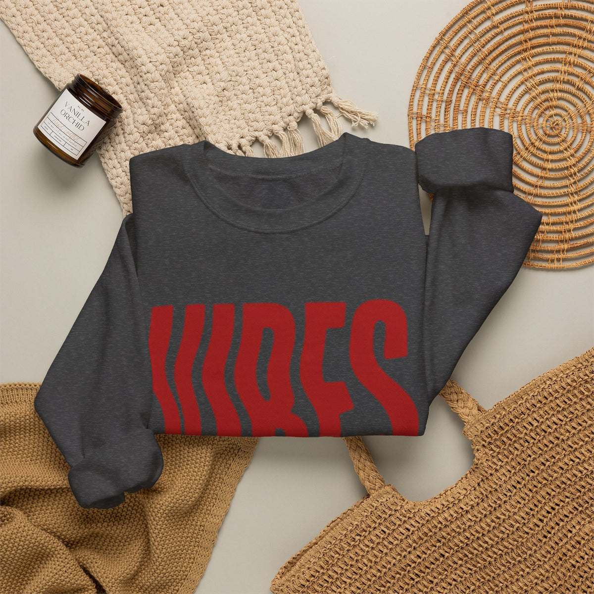 Vibes Distorted Crewneck Sweatshirt