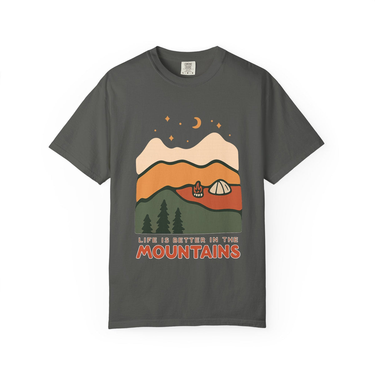 Life Is Better in the Mountains T-Shirt — Camping Mountain Graphic Tee