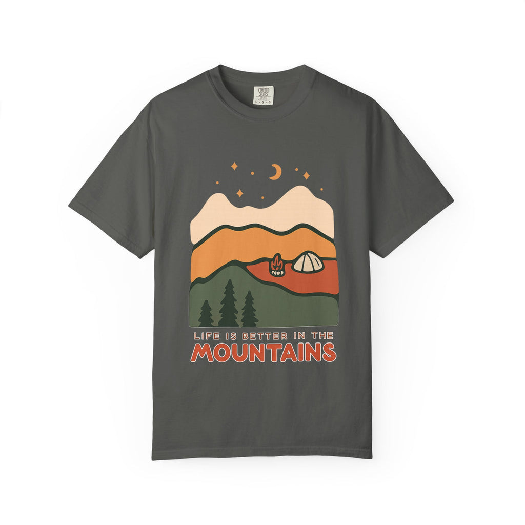 Life Is Better in the Mountains T-Shirt — Camping Mountain Graphic Tee
