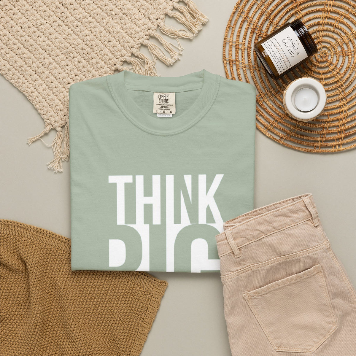 Think Big Graphic T-Shirt — Motivational Typography Tee