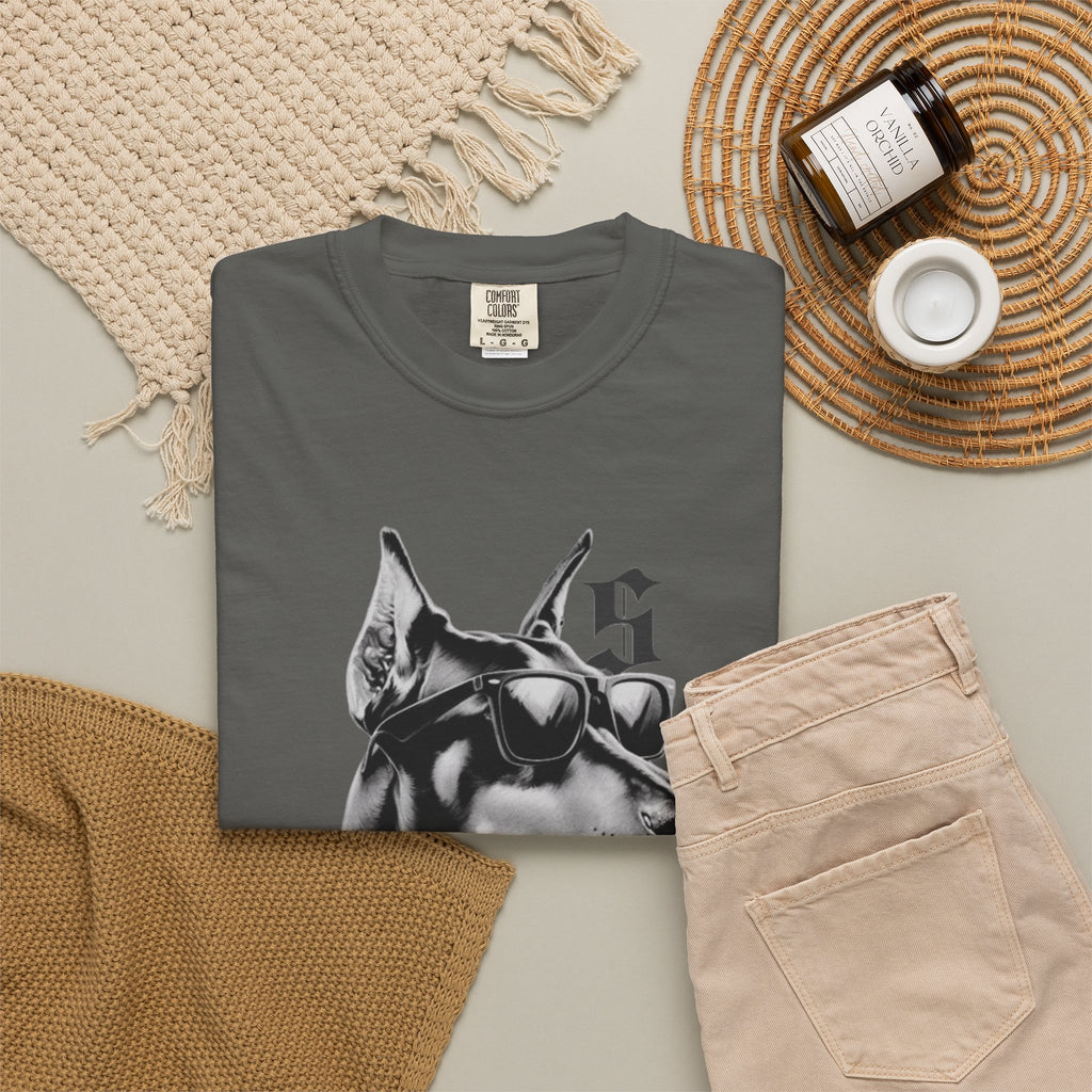 Doberman Sunglasses Graphic T-Shirt — "Snooper" Streetwear Tee
