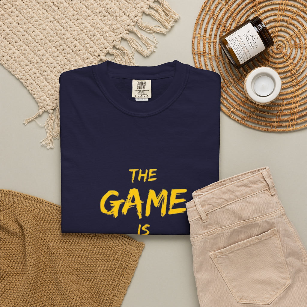 T-Shirt — “The Game Is Not Over” Motivational Graphic Tee