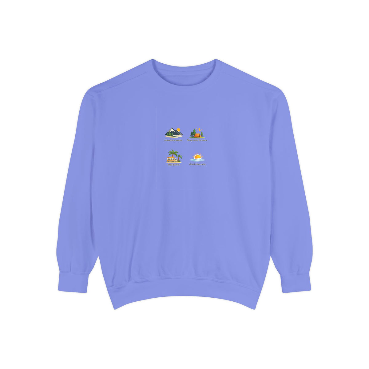 Good Vibes Only Sweatshirt — Sunrise Graphic Cozy Pullover