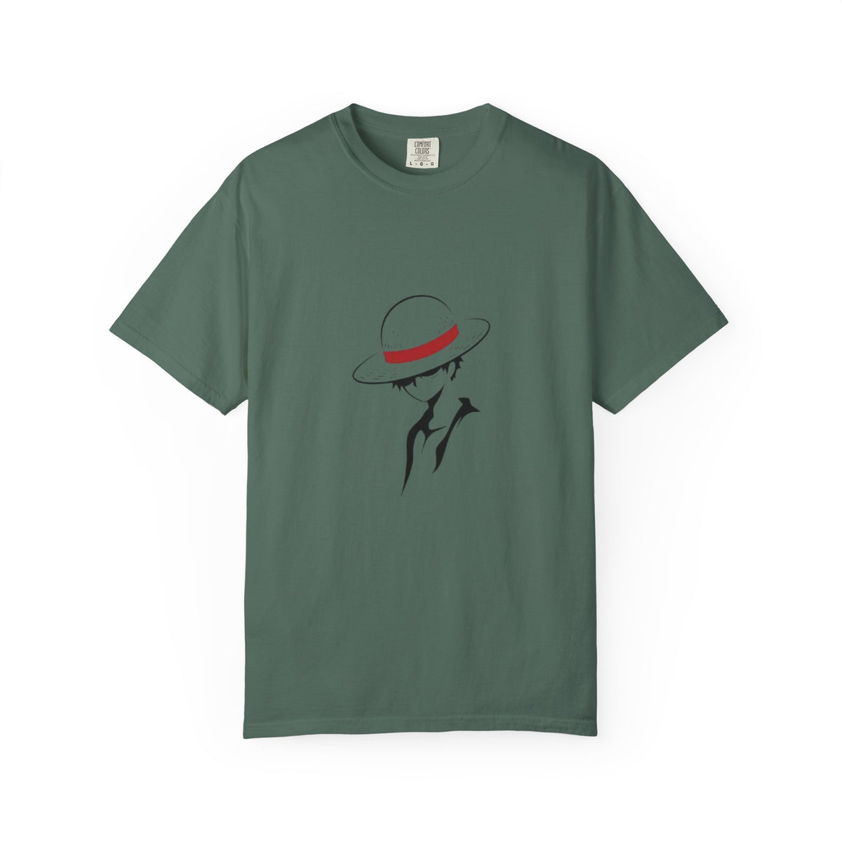 Minimal Straw Hat Silhouette T-Shirt