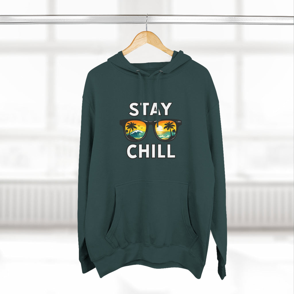 Stay Chill Sunglasses Hoodie — Casual Beach Vibe Pullover