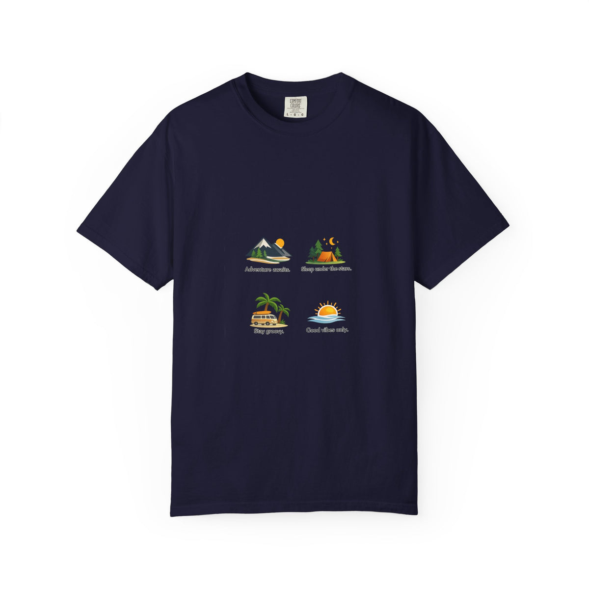 Vintage Surf Van T-Shirt – "Stay Groovy" Retro Beach Tee