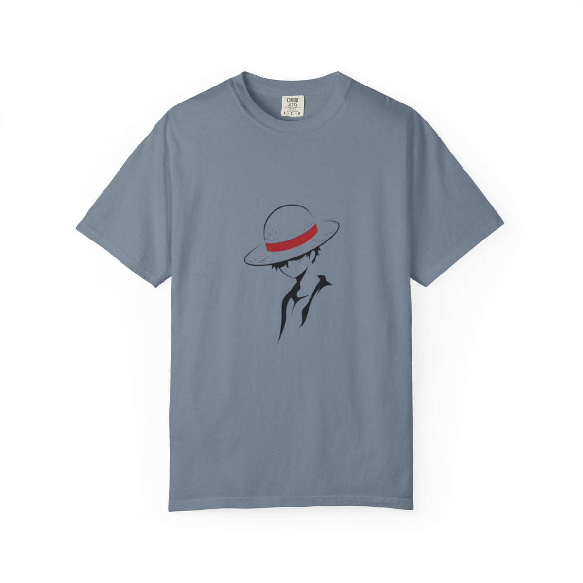 Minimal Straw Hat Silhouette T-Shirt