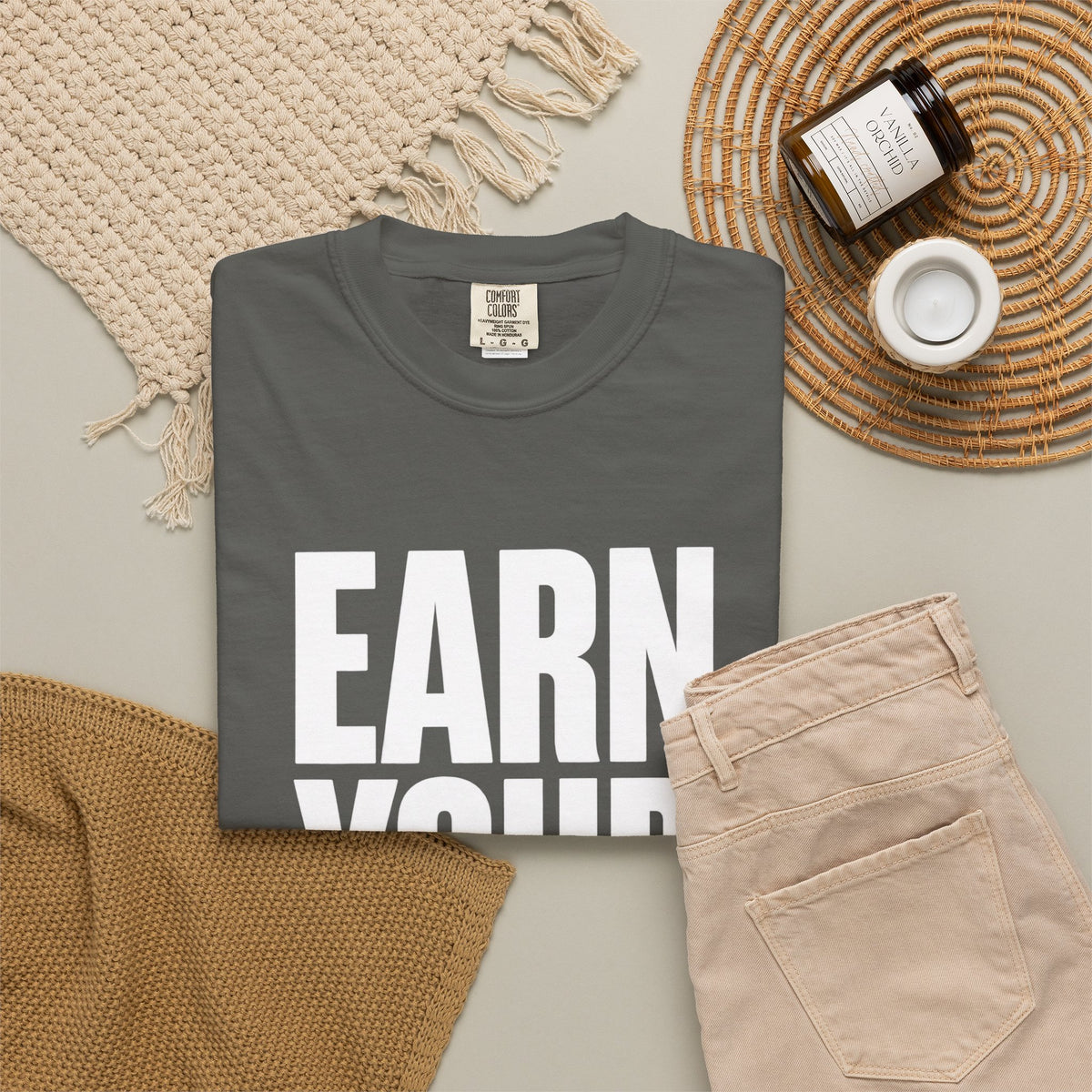 Earn Your Future T-Shirt — Motivational Graphic Tee for Goal-Getters