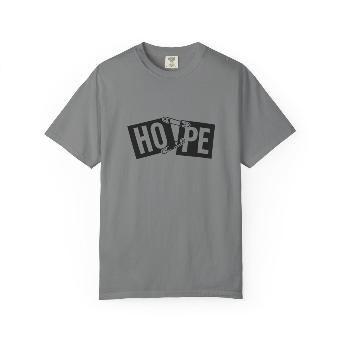 Hope Safety Pin T-Shirt — Graphic 'HOPE' Design