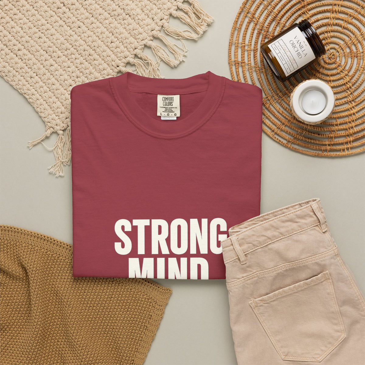 Strong Mind Strong Life Tee — Motivational Graphic T-Shirt