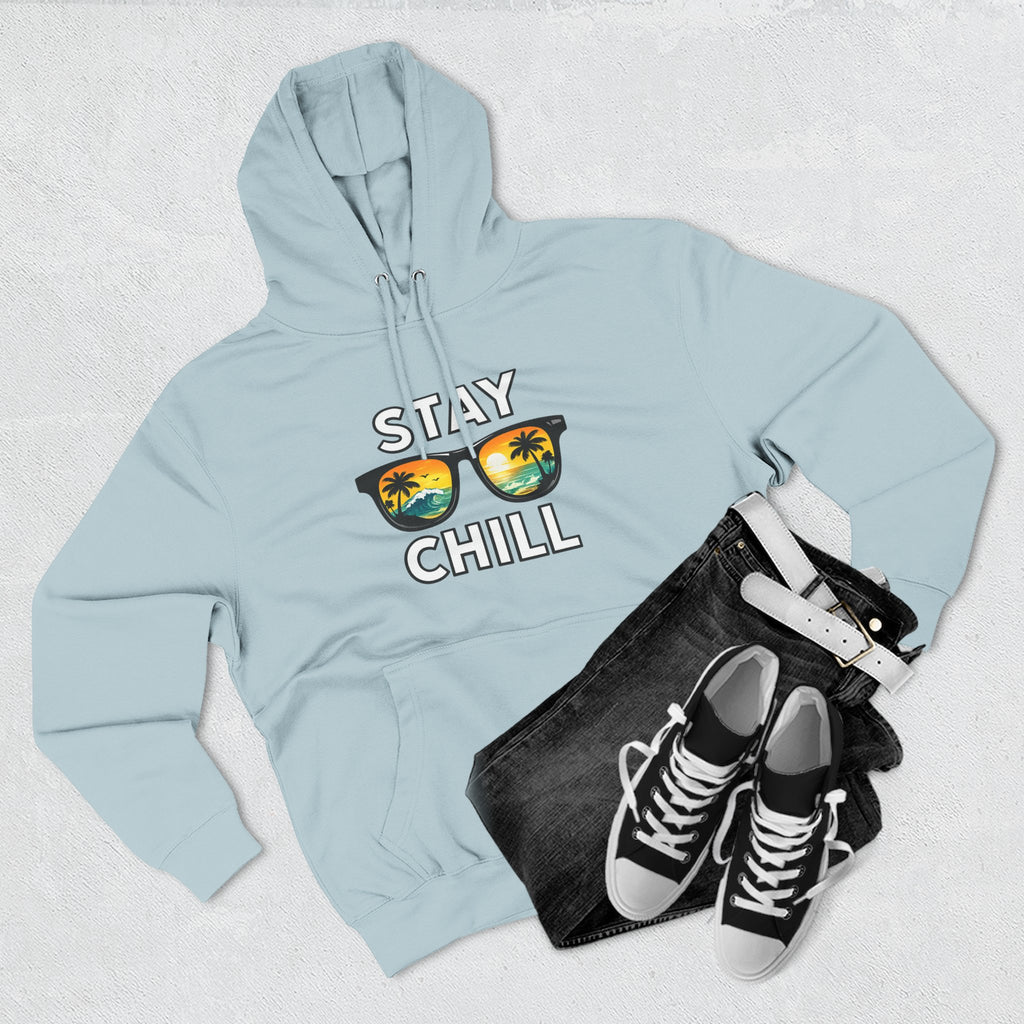 Stay Chill Sunglasses Hoodie — Casual Beach Vibe Pullover
