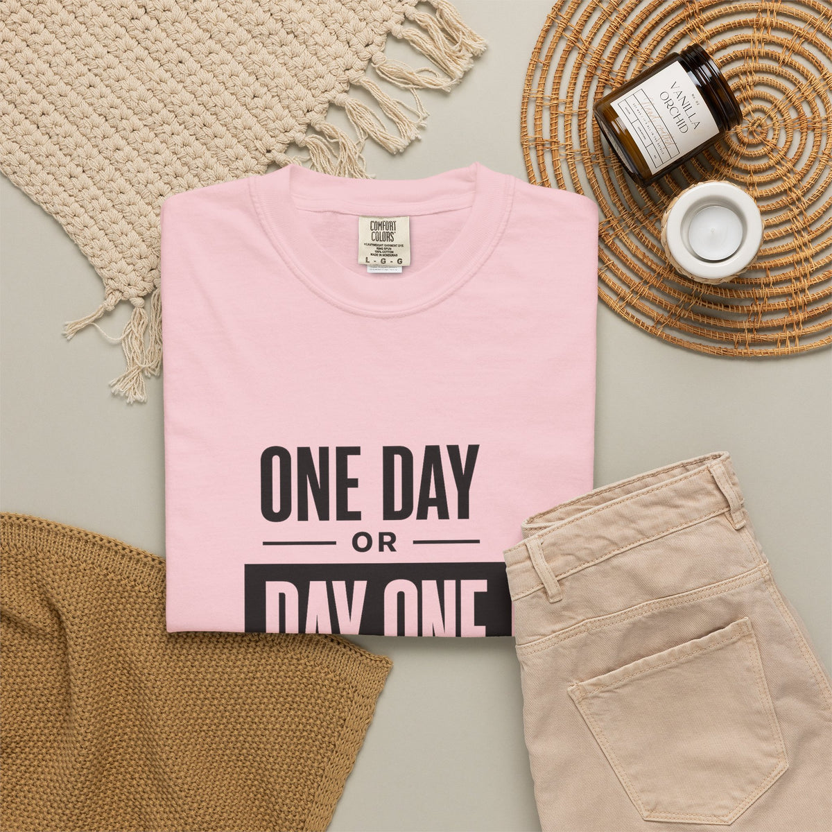 One Day or Day One Motivational T-Shirt