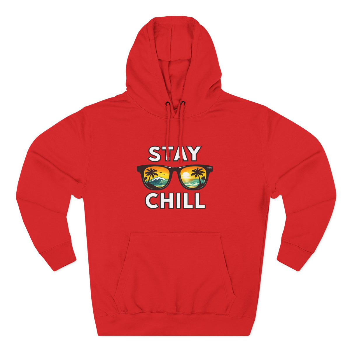 Stay Chill Sunglasses Hoodie — Casual Beach Vibe Pullover