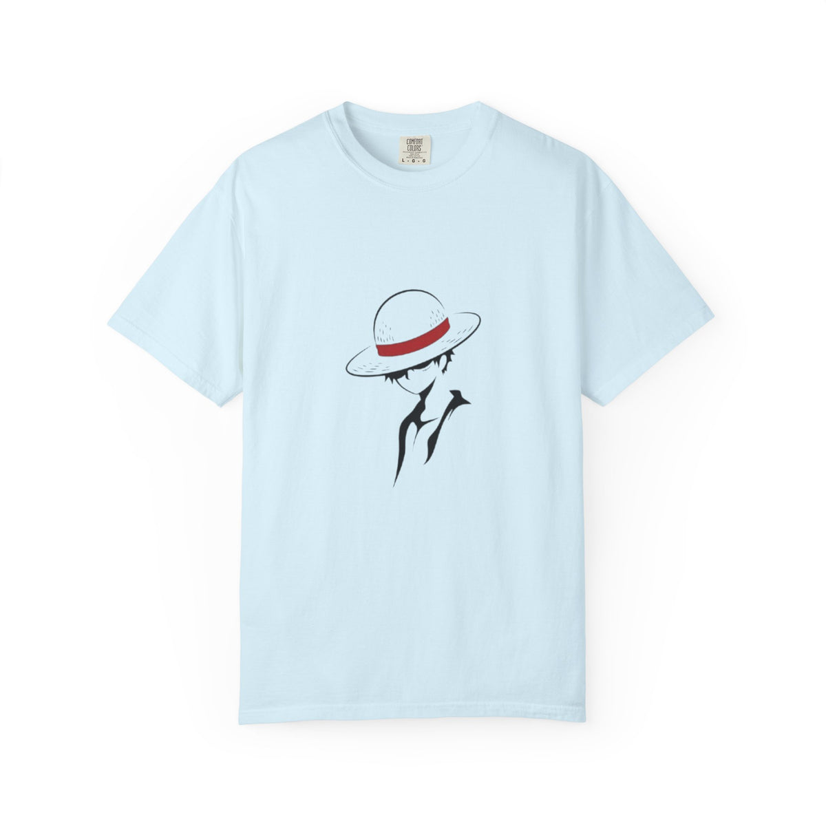 Minimal Straw Hat Silhouette T-Shirt