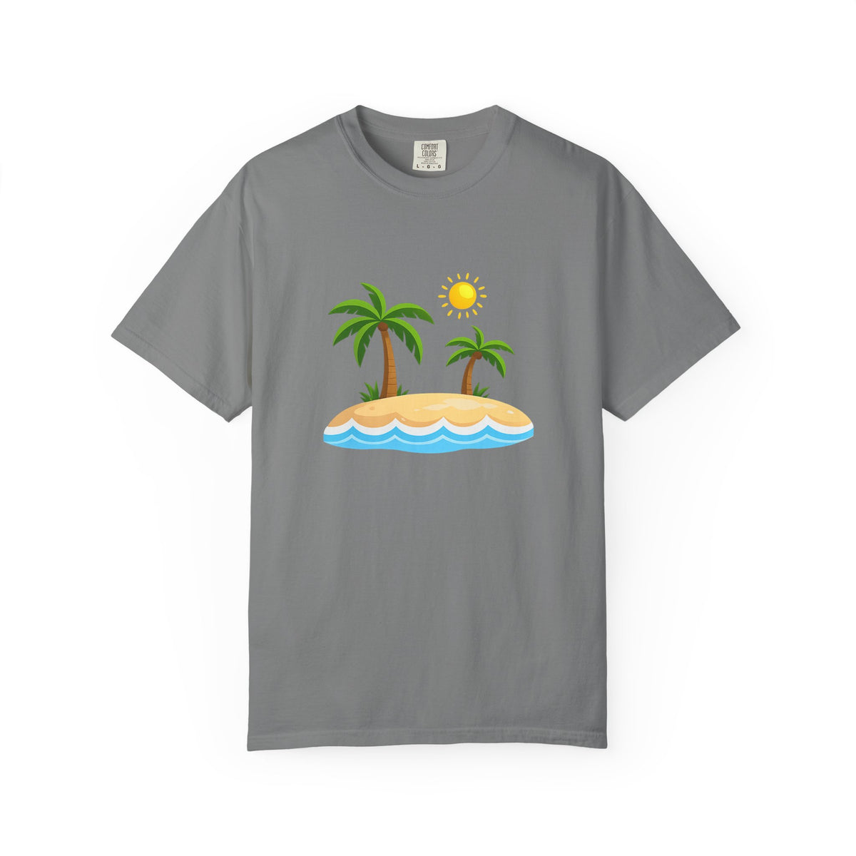 Island Paradise T-Shirt — Tropical Palm Tree Beach Graphic