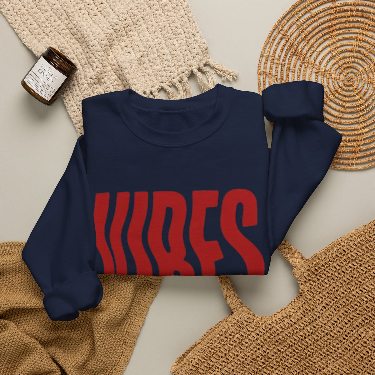 Vibes Distorted Crewneck Sweatshirt
