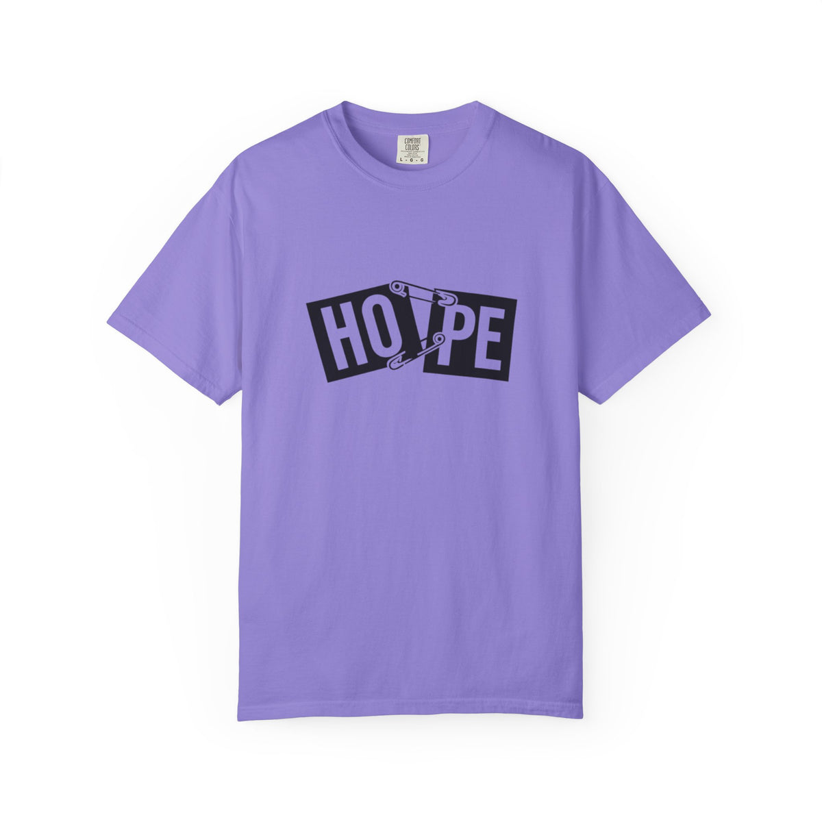 Hope Safety Pin T-Shirt — Graphic 'HOPE' Design