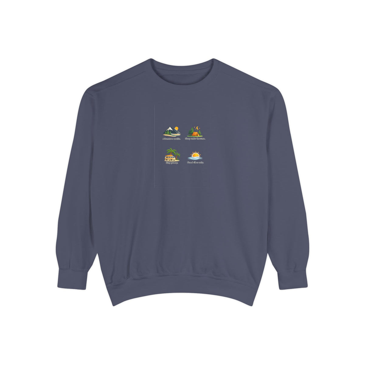 Good Vibes Only Sweatshirt — Sunrise Graphic Cozy Pullover