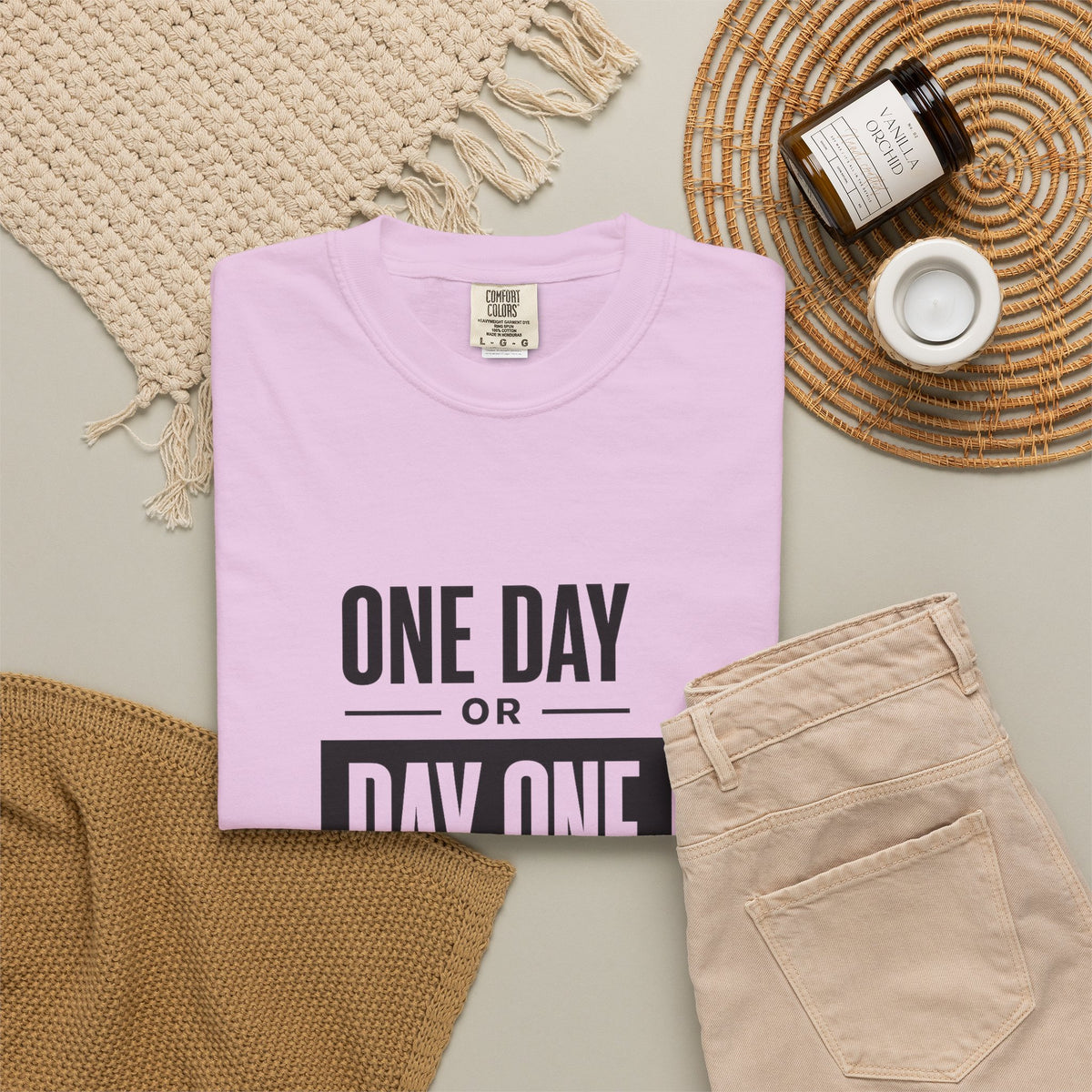 One Day or Day One Motivational T-Shirt