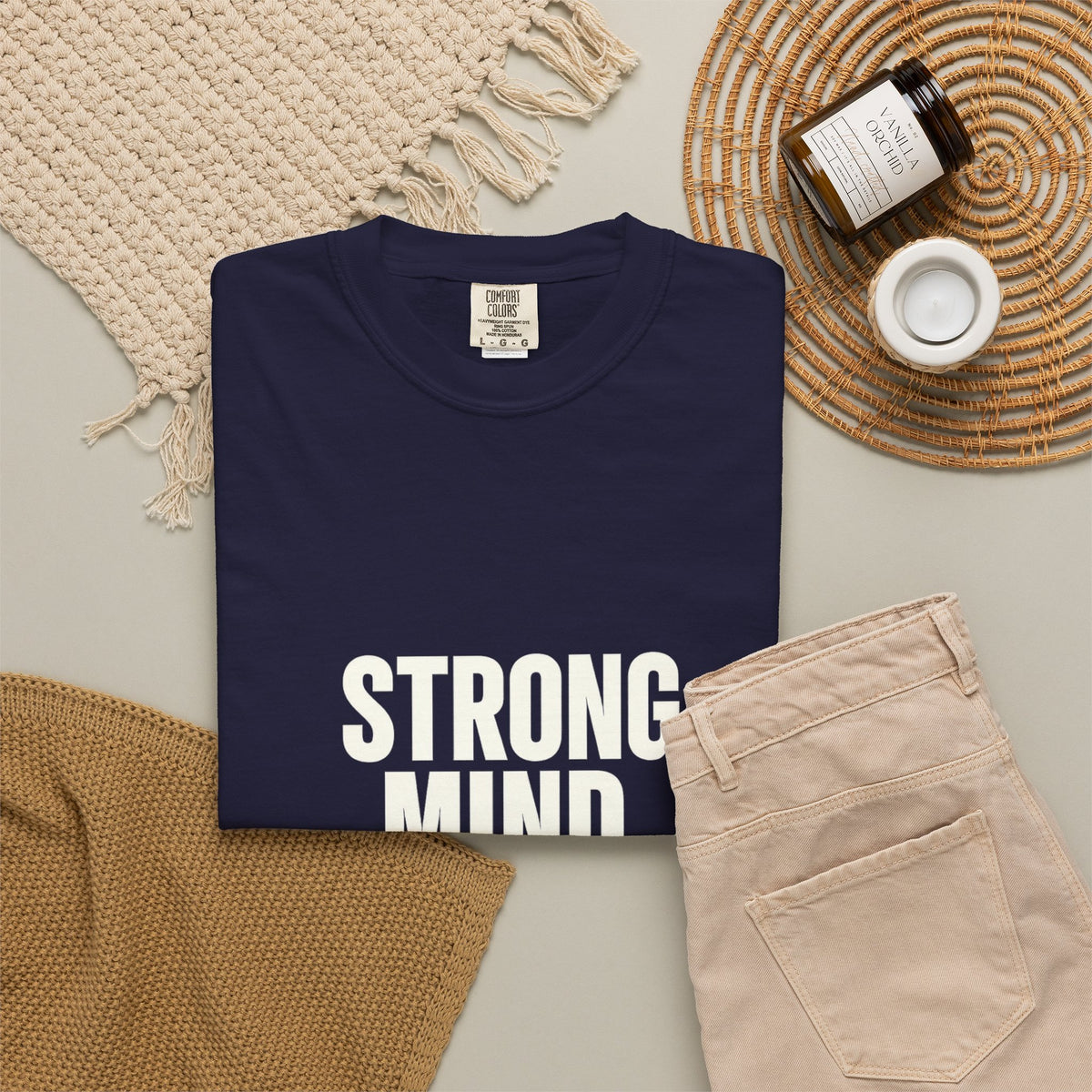 Strong Mind Strong Life Tee — Motivational Graphic T-Shirt