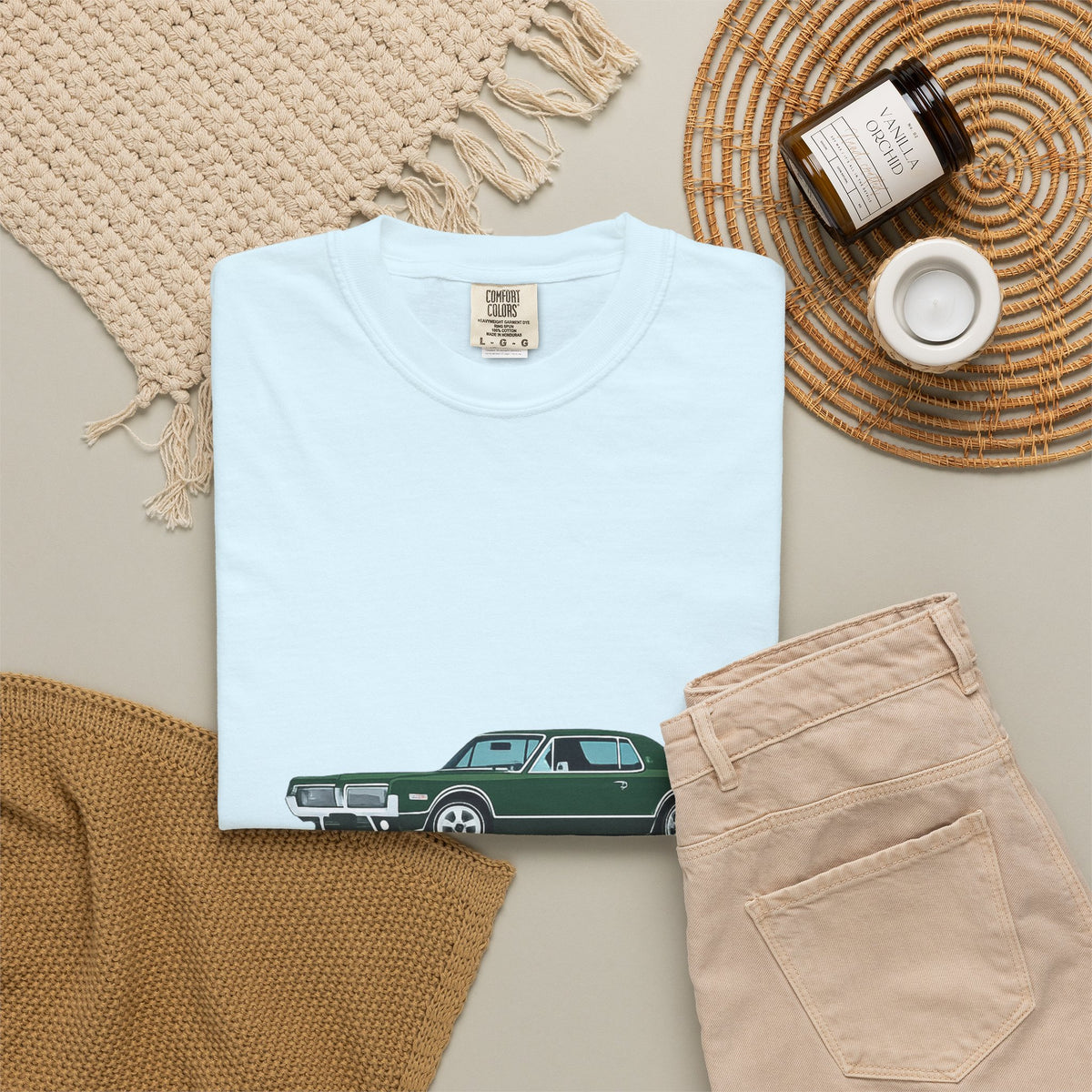 Vintage Green Muscle Car T-Shirt
