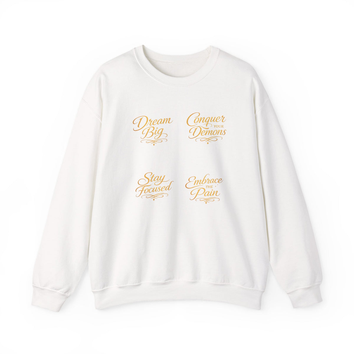 Embrace the Pain Crewneck Sweatshirt — Motivational Graphic Pullover