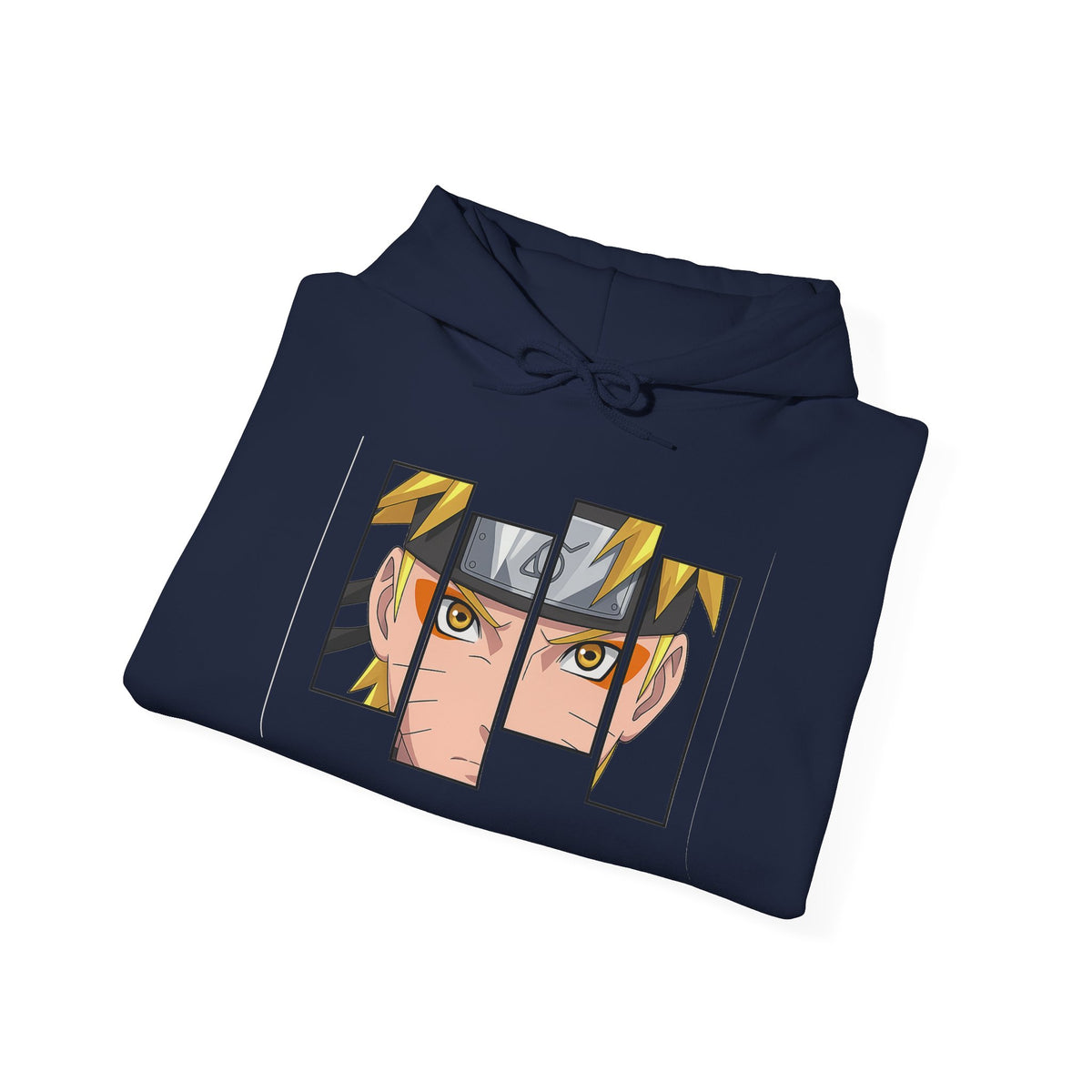 Anime Eyes Split-Panel Hoodie