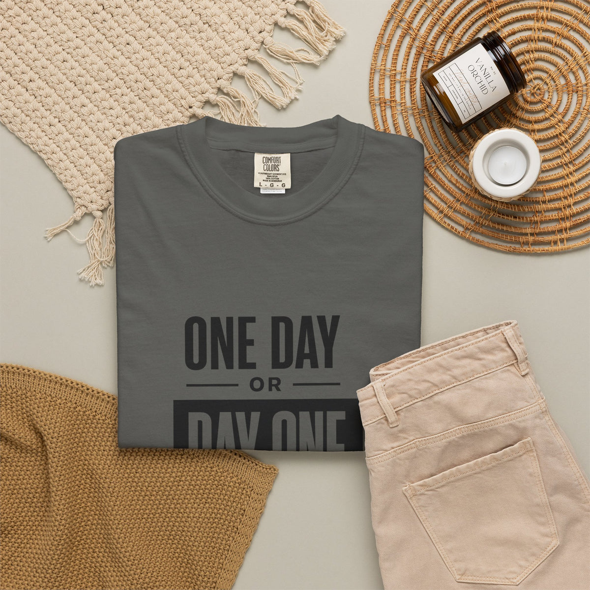 One Day or Day One Motivational T-Shirt