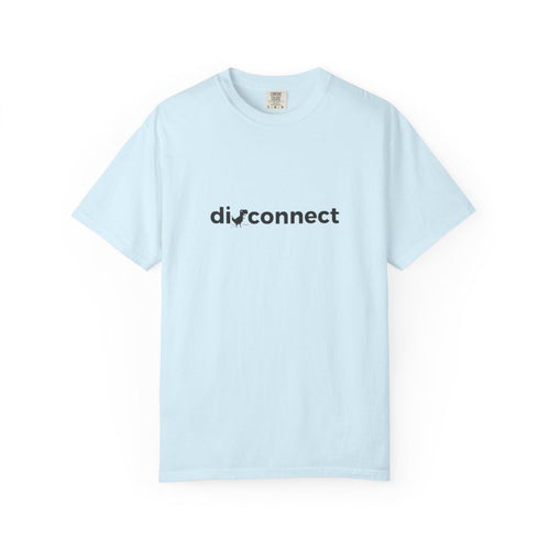 Disconnect Graphic T-Shirt — Minimalist Tech Logo Tee