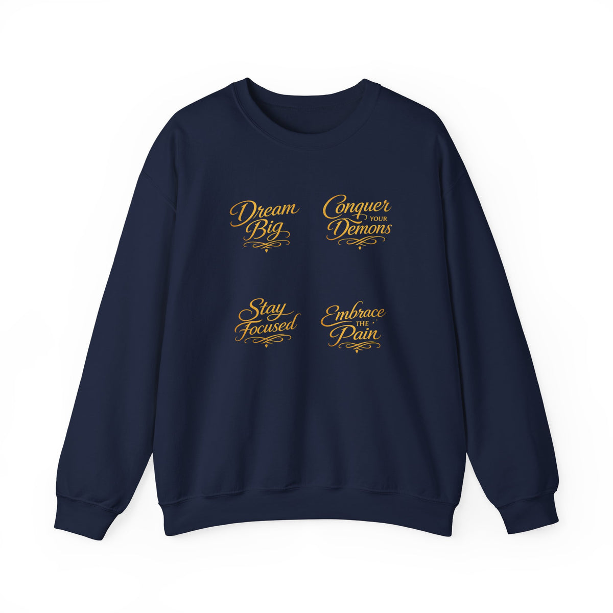Embrace the Pain Crewneck Sweatshirt — Motivational Graphic Pullover