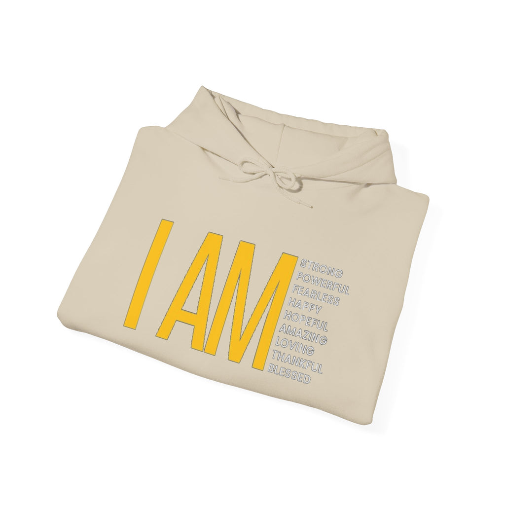I AM Affirmation Hoodie — Inspirational Self-Love Sweatshirt