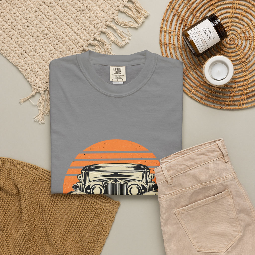 Vintage Car Sunset T-Shirt