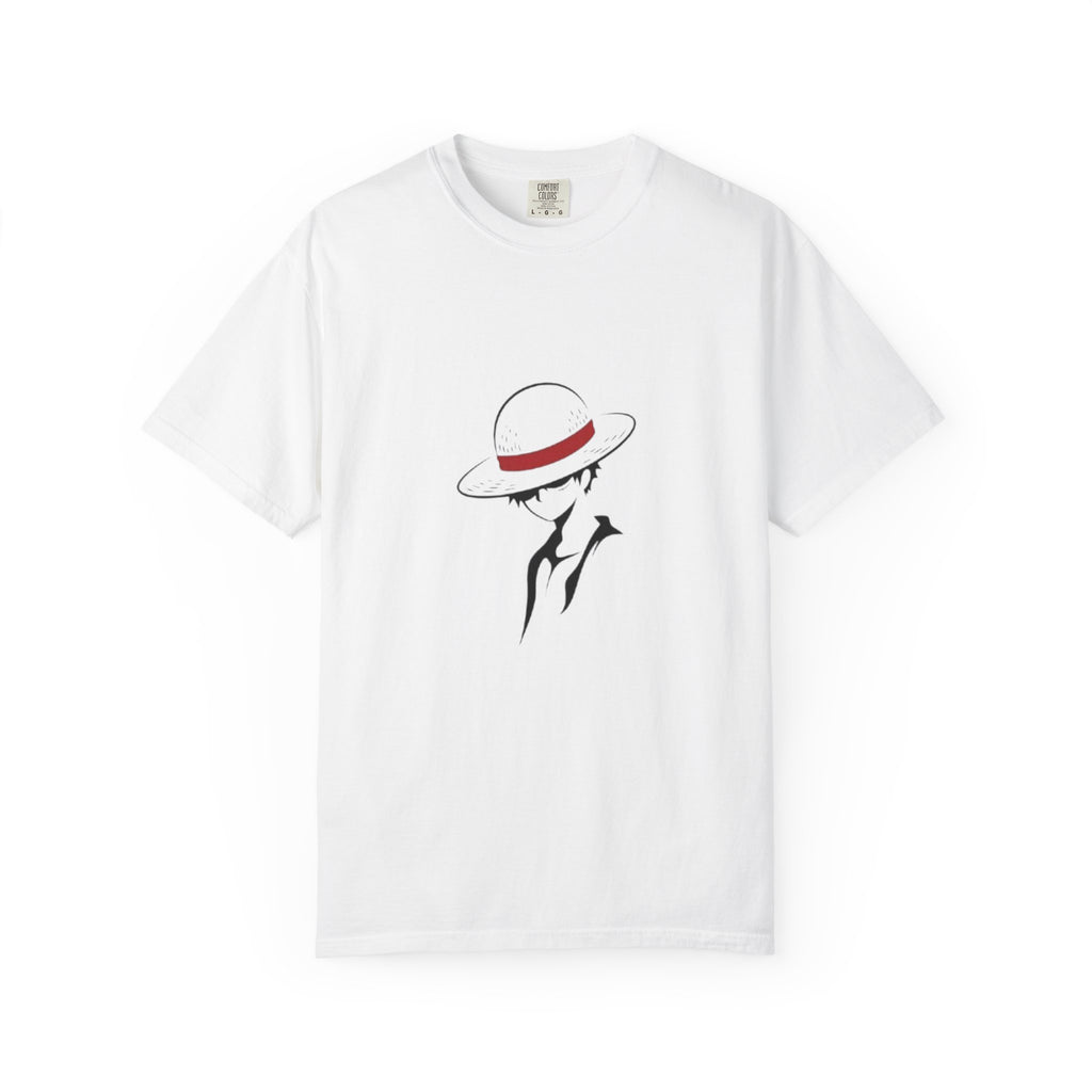 Minimal Straw Hat Silhouette T-Shirt