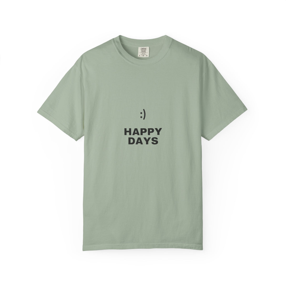 Happy Days T-Shirt — Minimal Smiley Graphic Tee