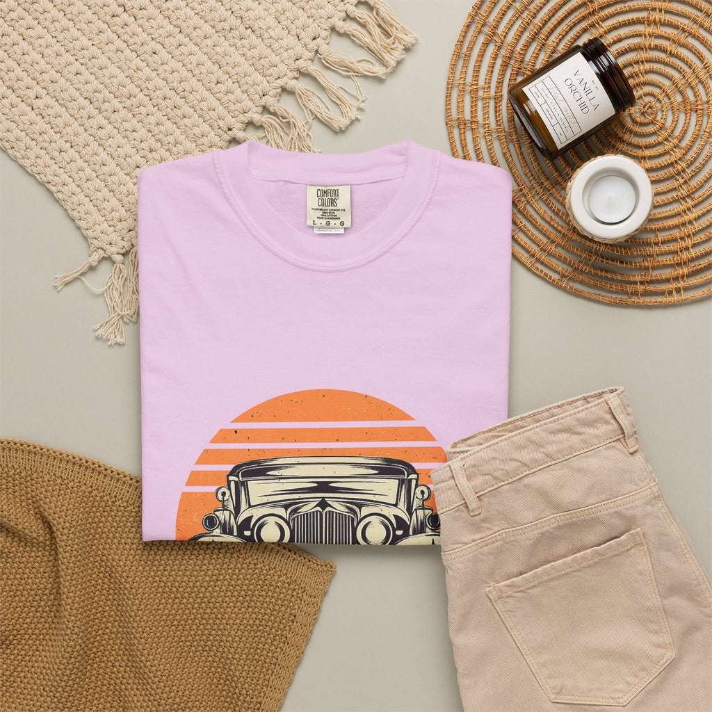 Vintage Car Sunset T-Shirt