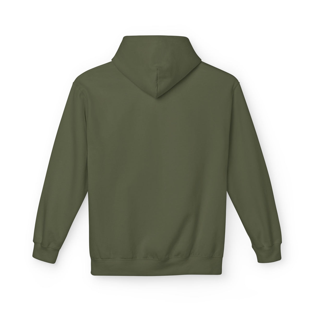 Never Typography Hoodie — Brown Casual Graphic Pullover