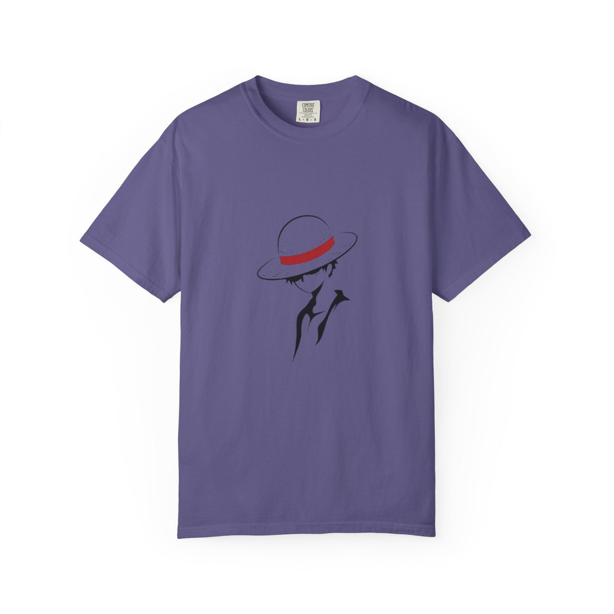 Minimal Straw Hat Silhouette T-Shirt