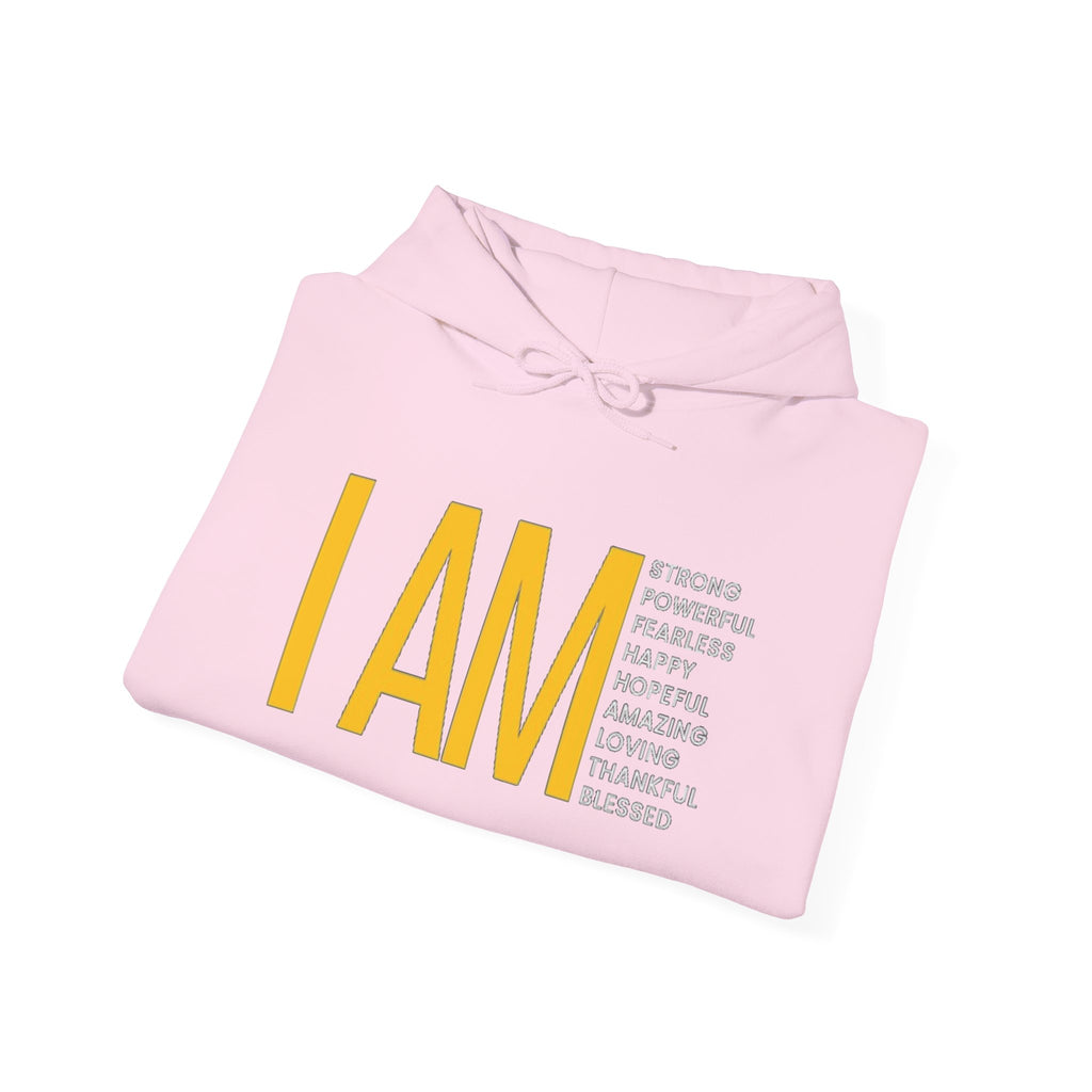 I AM Affirmation Hoodie — Inspirational Self-Love Sweatshirt