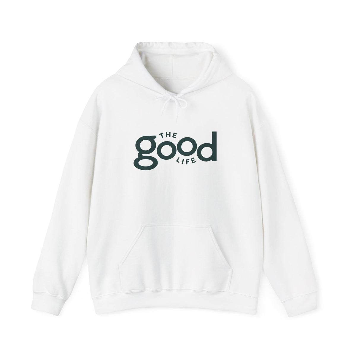 The Good Life Hoodie – Minimal Retro Logo Pullover