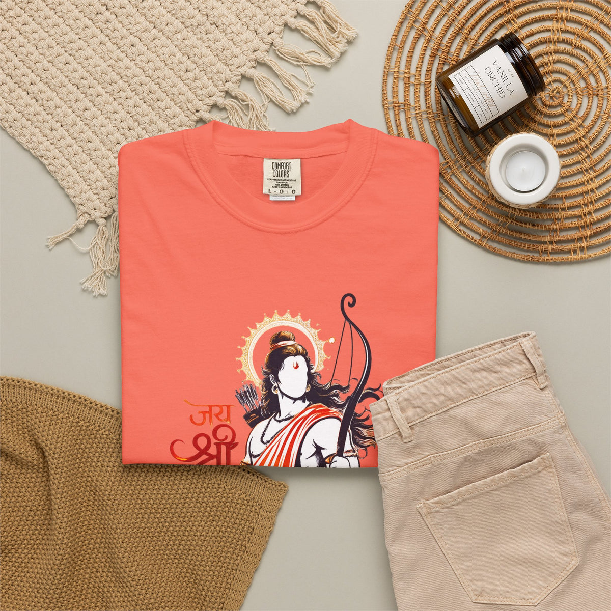 Shri Ram Bow T-Shirt — Jai Shri Ram Devotional Graphic Tee