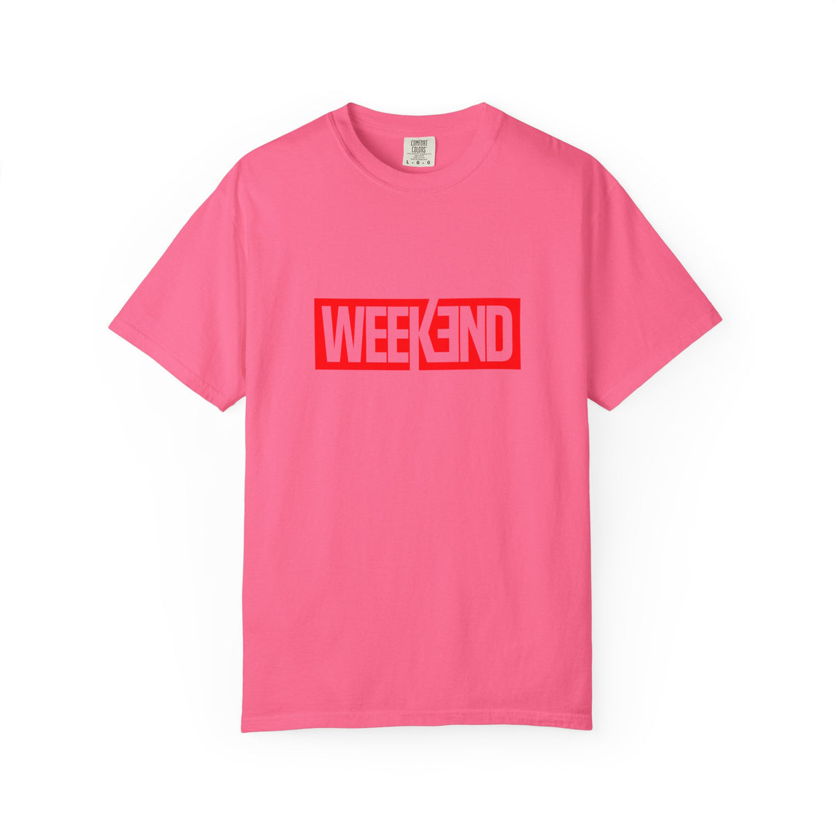 Weekend Box Logo T-Shirt — Retro Red Graphic Tee