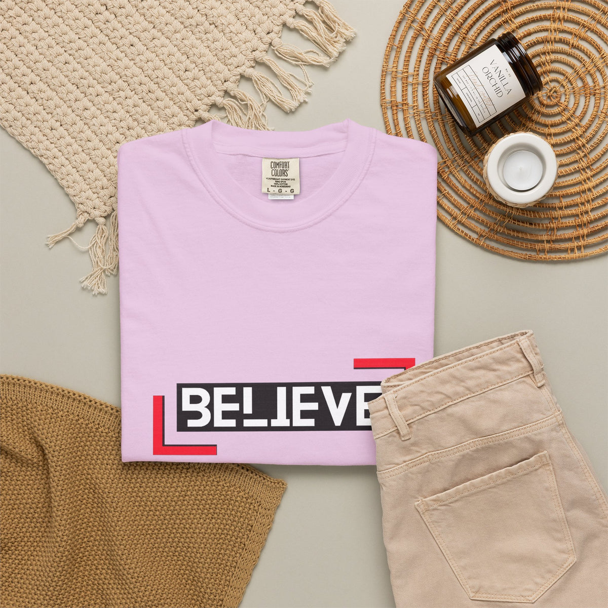 Believe Graphic T-Shirt — Bold Motivational Tee
