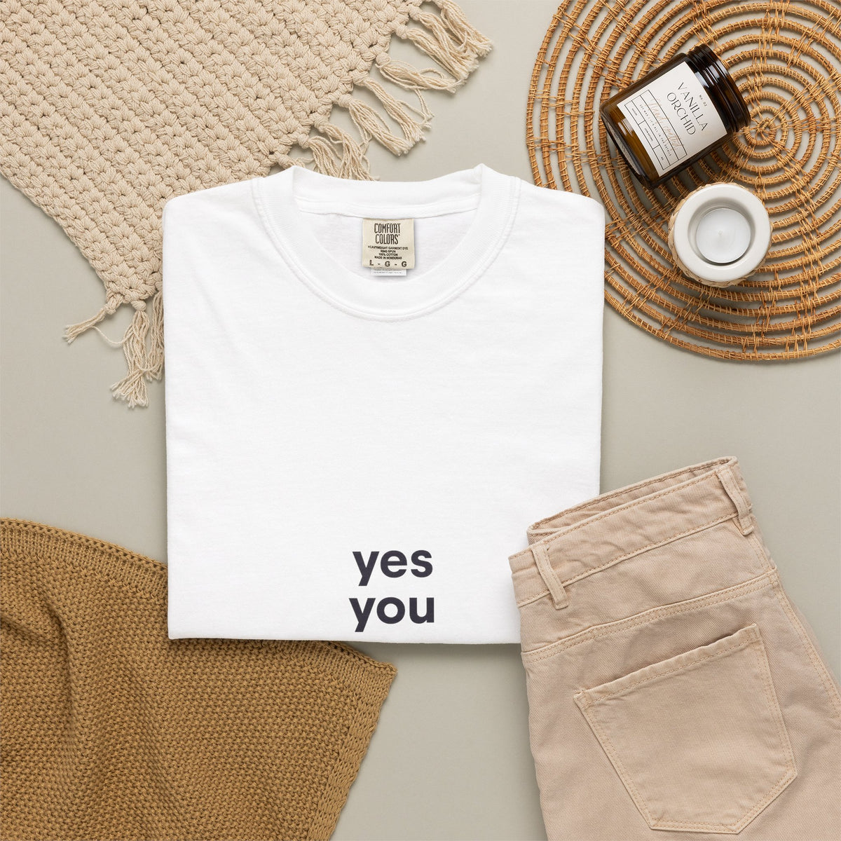 Yes You Can T-Shirt — Minimal Motivational Tee
