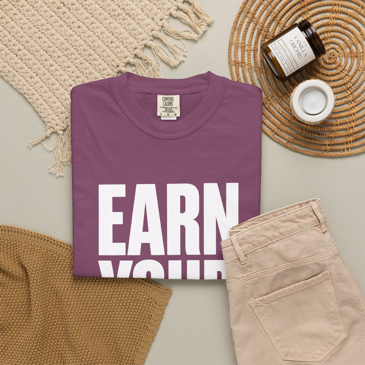 Earn Your Future T-Shirt — Motivational Graphic Tee for Goal-Getters
