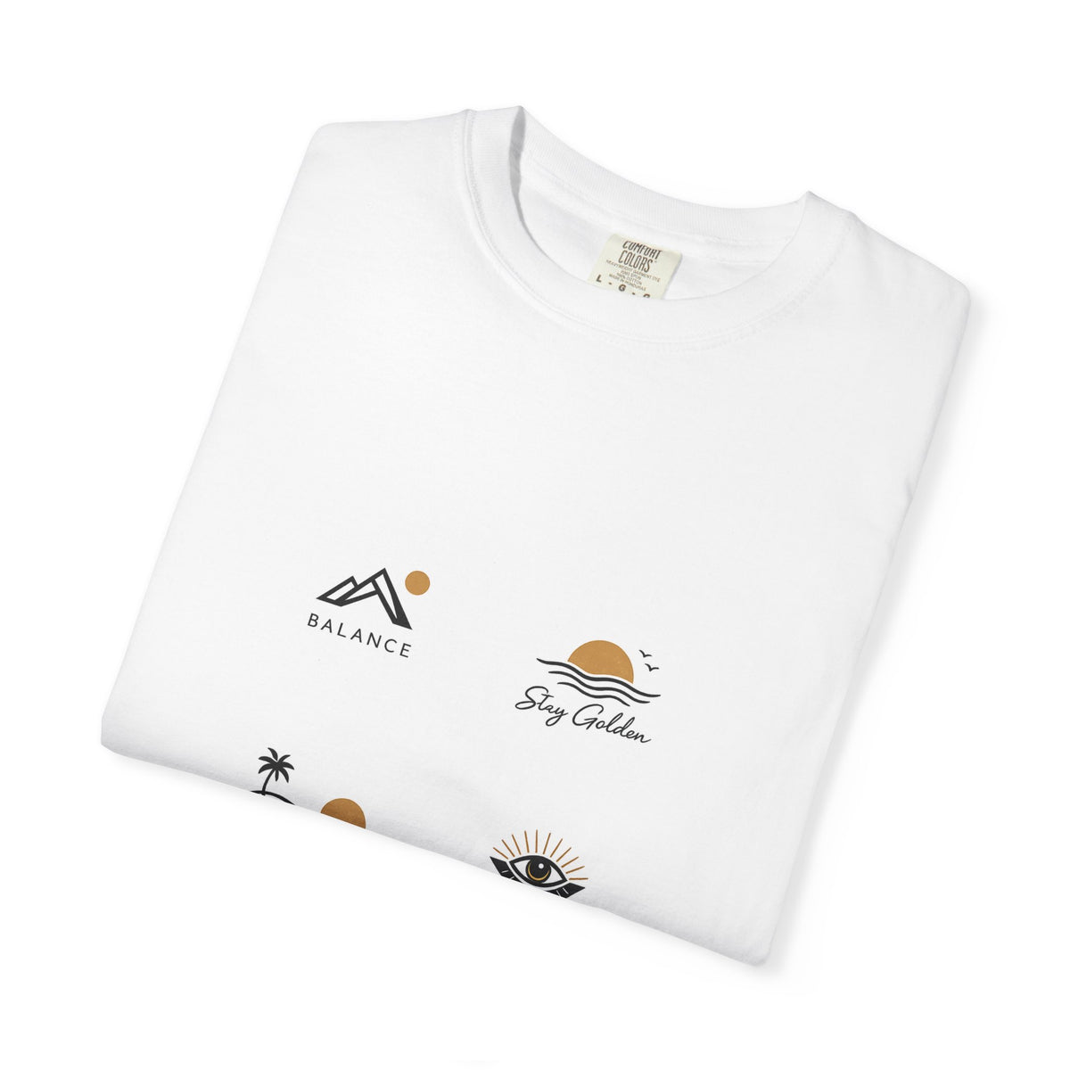 Paradise Club Tee — Minimal Sunset Palm Graphic T-Shirt